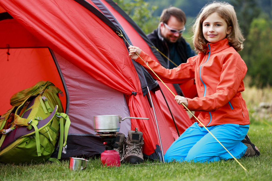 famille en camping Ploubazlanec 22